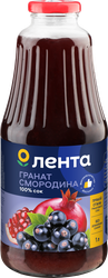 Сок ЛЕНТА Гранат, черная смородина восстановленный, 1л, детальное фото