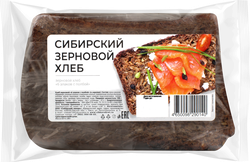 Хлеб зерновой SIBIRIEN KORN BROT 6 злаков с полбой, в нарезке, 280г, вид