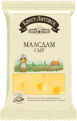Сыр полутвердый БРЕСТ-ЛИТОВСК Маасдам 45%, без змж, 200г, изображение