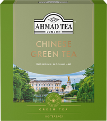 Чай зеленый AHMAD TEA Китайский, 100пак, крупный план