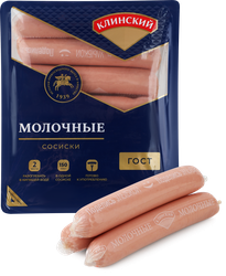 Сосиски КЛИНСКИЙ Молочные ГОСТ, весовые, фото