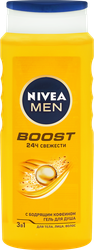 Гель для душа мужской NIVEA Men Boost, 500мл, вид