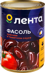 Фасоль красная ЛЕНТА в томатном соусе, 400г, детальное фото