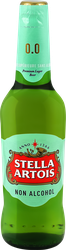 Пиво светлое безалкогольное STELLA ARTOIS фильтрованное пастеризованное, не более 0,5%, 0.44л, изображение