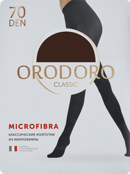 Колготки женские ORODORO Микрофибра р. 4 70 den черный, модель 785, изображение