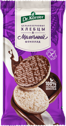 Хлебцы рисовые DR KORNER с молочным шоколадом, 67г, изображение
