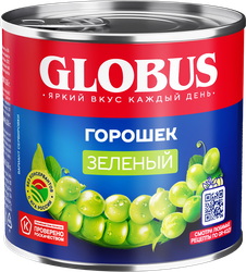 Горошек зеленый GLOBUS, 400г, изображение