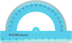 Транспортир ERICH KRAUSE Standard 180 градусов 10см пластиковый, в ассортименте Арт. 52985, изображение