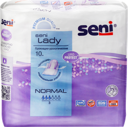 Прокладки урологические SENI Lady Normal, 10шт, крупный план
