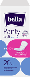 Прокладки ежедневные BELLA Panty Soft classic, 20шт, крупный план