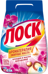 Стиральный порошок ЛОСК Ароматерапия Орхидея и масло макадамии, 2,7кг, вид
