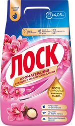 Стиральный порошок ЛОСК Ароматерапия Орхидея и масло макадамии, 4,05кг, детальное фото