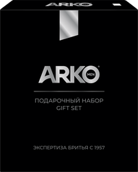 Набор подарочный ARKO Men Black, Гель для бритья, 200мл + Гель для душа, 260мл, фото