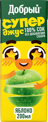 Сок ДОБРЫЙ Active kid Яблочный, 0.2л, фотография