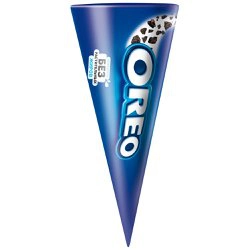 Мороженое OREO Ванильное с кусочками печенья 12%, без змж, вафельный 
рожок, 72г