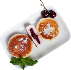 Сырники с вишневой начинкой ЛЕНТА FRESH, весовые, изображение