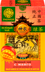 Чай зеленый SHENNUN с манго китайский, листовой, 100г, картинка