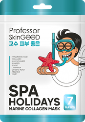 Маска для лица PROFESSOR SKINGOOD Морское СПА увлажняющая, 7шт, фотография
