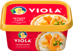 Сыр плавленый VIOLA Четыре сыра 50%, без змж, 400г, изображение