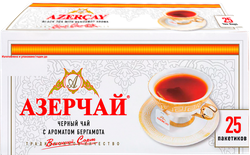 Чай черный АЗЕРЧАЙ с ароматом бергамота, 25пак, детальное фото