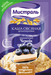 Каша овсяная МИСТРАЛЬ Черничный чизкейк, 40г, детальное фото