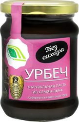 Урбеч БИОПРОДУКТЫ натуральная паста из семян льна, 280г, вид