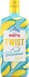 Ликер MINTTU Twist Cool Banana со вкусом мяты и банана десертный 16%, 0.5л, фотография