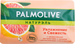 Туалетное мыло PALMOLIVE Натурэль Увлажнение и свежесть с цитрусовыми экстрактами и кремом, 150г, фотография