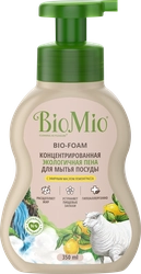 Пена для мытья посуды, овощей и фруктов BIOMIO Bio-foam Лемонграсс, экологичная, 350мл
