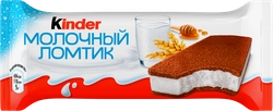 Пирожное бисквитное KINDER Молочный ломтик с молочной начинкой, 28г