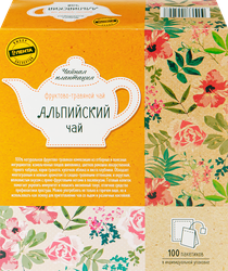 Напиток чайный фруктово-травяной ЧАЙНАЯ ПЛАНТАЦИЯ Альпийский чай, 100пак, фото
