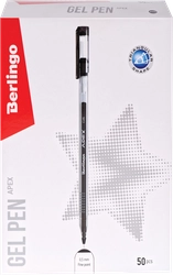 Ручка гелевая BERLINGO Apex 0,5мм, черный Арт. CGp_05151