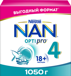 Молочко детское NAN 4 OptiPro, с 18 месяцев, 1050г, изображение