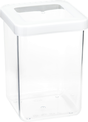 Емкость для сыпучих продуктов IDEA Степ, белый, 1л, фотография