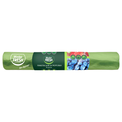 Пакеты для замораживания MASTER FRESH 20мкм, салатовые с принтом, глянец, 30шт, фото