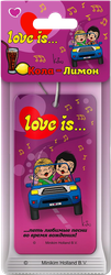 Ароматизатор автомобильный MIODORE Love Is... Кола-Лимон, подвесной, изображение