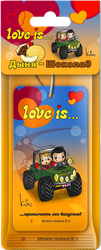 Ароматизатор автомобильный MIODORE Love Is... Шоколад-Дыня, подвесной, картинка