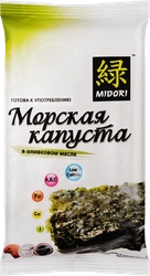 Морская капуста MIDORI сушеная, обжаренная в оливковом масле, 5г