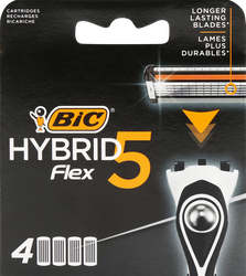 Картриджи для бритвы BIC Flex 5 Hybrid, 4шт, картинка