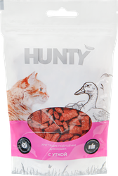 Лакомство для кошек HUNTY Хрустящие подушечки c уткой, 60г, фото