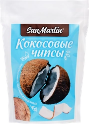 Чипсы кокосовые SAN MARTIN натуральные, без сахара и добавок, 40г