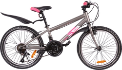 Велосипед Life 20", 18 скоростей серо-розовый, серо-фиолетовый, Арт. 
LFE20ST-U
