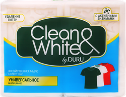 Мыло хозяйственное CLEAN&WHITE by DURU универсальное, 2x120г, фото