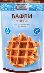 Смесь безглютеновая для выпечки ТЕСТОВЪ Вафли венские, 200г, крупный план
