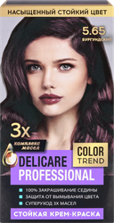 Крем-краска для волос DELICARE Professional 5.65 Бургундский, изображение