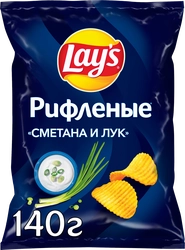 Чипсы картофельные LAY'S Сметана и лук, 140г