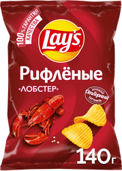 Чипсы картофельные LAY'S Рифленые Лобстер, 140г, фотография