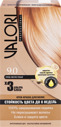 Крем-краска для волос VALORI Professional 9.0 Очень светло-русый, стойкость цвета до 8 недель, детальное фото