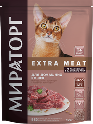 Корм сухой для взрослых кошек МИРАТОРГ Black Angus с говядиной, старше 1 года, 400г, фотография