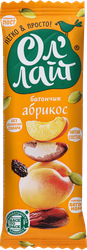 Батончик фруктово-ореховый ОЛ'ЛАЙТ Абрикосовый, 30г, вид